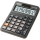 Калькулятор Casio MX-12B для начальной школы (для учеников 4-го класса), компактный, без голосового управления, симпатичный, работает от солнечной энергии и батареек, черный. - изображение 1