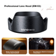Бленда Llano для объективов Canon EF-M 15-45mm F/RF-S 18-45mm F, M50 второго поколения, беззеркальных камер M200, R50, R100, аксессуаров, альтернатива EW-53. - изображение 4