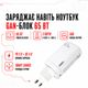 Быстрая GaN зарядка 65W REMAX RP-U55 PD+QC 1xUSB-A 2xType-C EU Белый - изображение 1