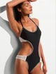 Жіночий купальник Victoria's Secret Surf Crochet Black One Piece Чорний XS - изображение 5