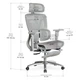 Крісло Mealux S2 Air Plus Grey (арт. HF-S2 M/G) - изображение 3