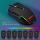 Игровой набор (клавиатура и мышь) RedThunder K10 черный настоящая RGB-подсветка 7200 DPI QWERTY UK Layout с подставкой для запястий - Уценка - изображение 5