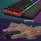 Игровой набор (клавиатура и мышь) RedThunder K10 черный настоящая RGB-подсветка 7200 DPI QWERTY UK Layout с подставкой для запястий - Уценка - изображение 7