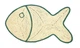 Happet Кігтеточка-килимок-рибка, сизаль, 60см (K073) - зображення 1