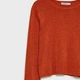 Джемпер женский Stradivarius 05083748344 бронзовый размер M лонгслив с мерцанием приталенного кроя короткой длины и с круглым вырезом - изображение 7