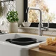 Кухонний кран з бічною ручкою, сталь TAKSJON IKEA 806.023.04 - зображення 2