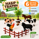 Набор фигурки домашних животных игрушки домашние животные ферма фигурка животного для детей 6 шт (5146-2) - изображение 2