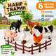 Набор фигурки домашних животных игрушки домашние животные ферма фигурка животного для детей 6 шт (5146-1) - изображение 2