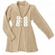 Вязаный кардиган для девочки BEBE 10242 пуговицах, рост 116 см бежевый - изображение 2