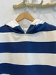 Жіноче худі oversize у смужку з капюшоном KAPTSOVA MKKS6013-4 - Oversize 42/52, Синій - зображення 4