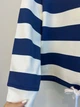 Жіноче худі oversize у смужку з капюшоном KAPTSOVA MKKS6013-4 - Oversize 42/52, Синій - зображення 5