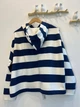 Жіноче худі oversize у смужку з капюшоном KAPTSOVA MKKS6013-4 - Oversize 42/52, Синій - зображення 6