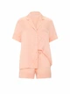 Сатиновая пижама Victoria's Secret Signature Satin Short Pajama Set - Персиковый -M - изображение 5