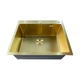Мийка з нерж. сталі MIXXUS MH6050 MICRO DECOR BRUSHED GOLD (3.0/0.8) (колір матове золото) (MI8222) - зображення 4