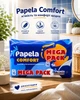 Туалетная бумага Papela Comfort Mega Pack целлюлозная трехслойная мягкая туалетная бумага для всей семьи 16 рулонов (4820270940136) - изображение 2