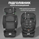 Автокрісло дитяче El Camino i-PRO ME 1234 Black від 15 місяців до 12 років з кріпленням ISOFIX, i-SIZE R129, зріст 76-150см чорний - зображення 6