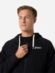 Толстовка на флисе, на молнии мужская ASICS Logo Fleece Full Zip Hoodie 2031F325-001 L Черная (4571633453212) - изображение 4