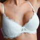 Мереживний бюстгальтер push-up 617 Lora Iris молочний 70D - зображення 2