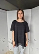 Блузка женская летняя с рельефными полосками Canda Черная 16790 2XL (укр 52-54) - изображение 4