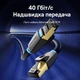 Сетевой патч-кабель Vention 10 м Cat 8 S/FTP RJ45 8P8C 40 Гбит/с 2000 МГц черный (IKABL) - изображение 2