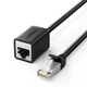 Кабель-удлинитель Ethernet UGREEN NW112 0,5 м Cat 6 до 1 Гбит/с F/UTP RJ-45 штекер на RJ-45 гнездо черный (11278) - изображение 1