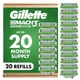 Сменные лезвия для бритв Gillette Mach3 Sensitive для мужчин 20 штук - изображение 1