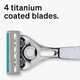 Сменные лезвия для мужских бритв Schick Quattro Titanium 6 штук - изображение 3