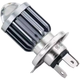 LED H4 лампа для мотоцикла, скутера та мопеда 12V, жовтий ближній і білий дальній, CSP LED з фокусувальною лінзою - зображення 3