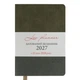 Деловой блокнот мягкий А5 датированный 2027 Leo Planner Velvet 252721 368 листов темно-зеленый - изображение 1