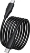 Кабель Hoco X124 Bien 60W silicone charging data cable C to C Black (6942007664448) - зображення 3