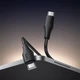 Кабель Hoco X124 Bien 60W silicone charging data cable C to C Black (6942007664448) - зображення 5