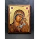 Писана Казанська ікона Божої Матері 22,5×28 см - зображення 1