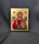 Писана маленька ікона Ісуса Христа Вседержителя 9×11,5 см - зображення 1
