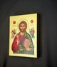 Писана маленька ікона Ісуса Христа Вседержителя 9×11,5 см - зображення 2