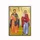 Ікона Святих Адріана та Наталії Нікомедійських 10×14 см - зображення 6
