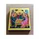 Маленька писана грецька ікона Святої Трійці (Старозавітна) 9×11,5 см - зображення 3