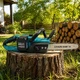 Пила акумуляторна Makita DUC CS-4002 48 В ланцюгова безщіткова 6 А·год електропила з шиною 40 см садова 3/8 для обрізки дерев гілок колод дачі будівництва з 2 батареями - зображення 3