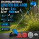 Бензокоса Циклон МК-4400 4,4 кВт мотокоса бензиновая 6 л с триммер 52 см³ 9000 об мин с прямой штангой металлическим валом 3 ножами 3T 8T 40T металлической катушкой леской ремнем рюкзаком для травы сена сорняков кустарников - изображение 1