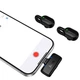Мікрофон бездротовий Hoco L27 Ice Hidden Type-C, 70/400mAh, шумопоглинання ENC, 2 мікрофони з кейсом, для Android Чорний - изображение 6