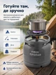 Газовый баллон туристический SIGMA на 15 литров с горелкой 2.2 кВт походный кемпинговый комплект для туризма рыбалки путешествий прочный стальной с латунным вентилем для приготовления пищи нагревания воды - изображение 3