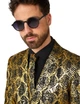 Карнавальный костюм змеи мужской Opposuits чёрно-золотой, размер XL (EU 56-58) - изображение 4