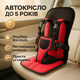 Дитяче автокрісло бескаркасне Multi Function Car Cushion до 12 років NY-26 червоне - зображення 1