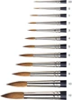 Пензель Winsor & Newton Sable Professional (5067000) круглий натуральний ворс колонка (Колинскі) № 0 товщина 1 мм коротке стебло для акварелі та гуаші - Уцінка - зображення 3
