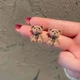 Сережки-гвіздки Ведмедики коричневі - зображення 3