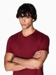 Футболка хлопковая длинная мужская Armani Exchange 450930843 M Бордовая (1162039889) - изображение 4