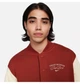 Бомбер чоловічий Nike Nsw Trend Varsity Jkt Flc Red M Червоний HF0676-832 - зображення 3