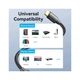 Кабель мультимедійний HDMI M to HDMI M 20.0m 1080p60Hz cotton braided black Vention (ALLBQ) - зображення 5