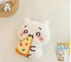 Плюшевий брелок-підвіска Чіікава з піцою (Chiikawa Likable Mascot), 8 см, білий - изображение 1