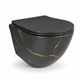 Подвесной унитаз VBI VULCANO BLACK MARBLE MATT TORNADO - изображение 1