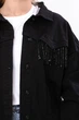 Дитяча джинсова куртка для дівчинки NoBrand 152 Чорний (p-20936-252426) - изображение 4